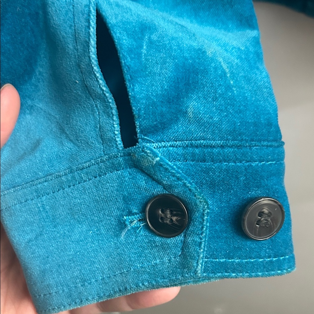 Covington Teal Button-Front Utility Jacket - image 7